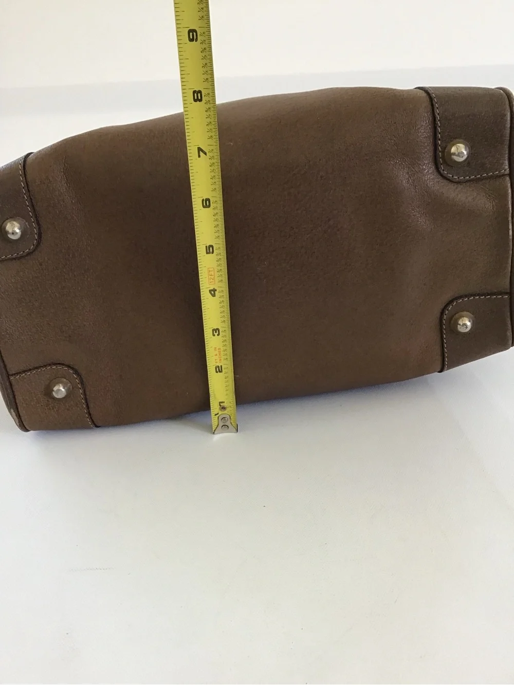 Vintage Gucci Plus Brown Leather Satchel Handbag Italy - Picture 11 of 16
